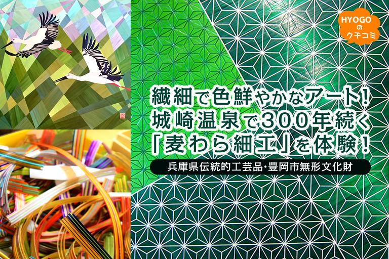 繊細で色鮮やかなアート 兵庫県伝統的工芸品 豊岡市無形文化財 城崎温泉で江戸時代から300年続く 麦わら細工 を体験 口コミ 公式 兵庫県観光サイト Hyogo ナビ 知っておきたい観光情報が盛りだくさん