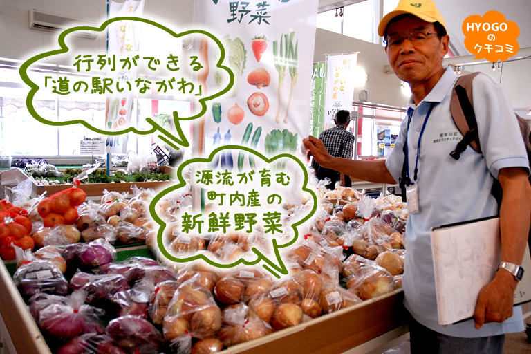 源流が育む町内産の新鮮野菜を求め。行列ができる｢道の駅いながわ｣