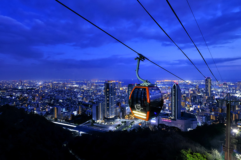 Flowers, gourmet, and night view of $1 million! 10 minutes by ropeway from Shinkobe, Kobe Nunobiki Harve Garden