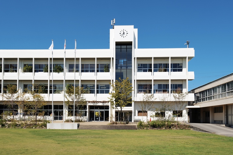 Old Ei Elementary School has been repurposed into a modern space